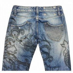 Unique designer jeans by Raphael Paris.